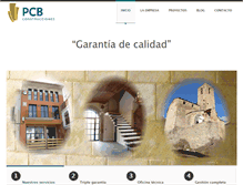 Tablet Screenshot of pcbconstrucciones.com